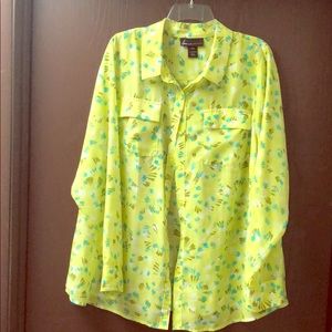 Lime green blouse